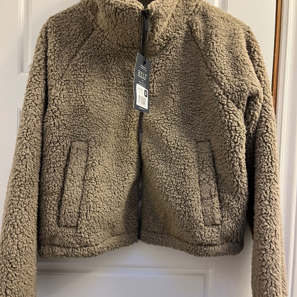 BYLT Women's Journey Hi-Pile Jacket Driftwood size M - Picture 3 of 4